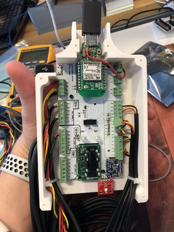 Soil sensor and plant monitoring electronics