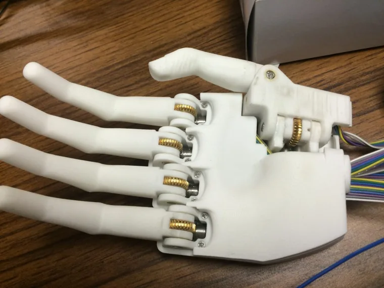 A prototype prosthetic hand