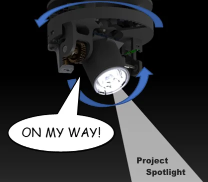 Spotlight dynamic lighting system illustration
